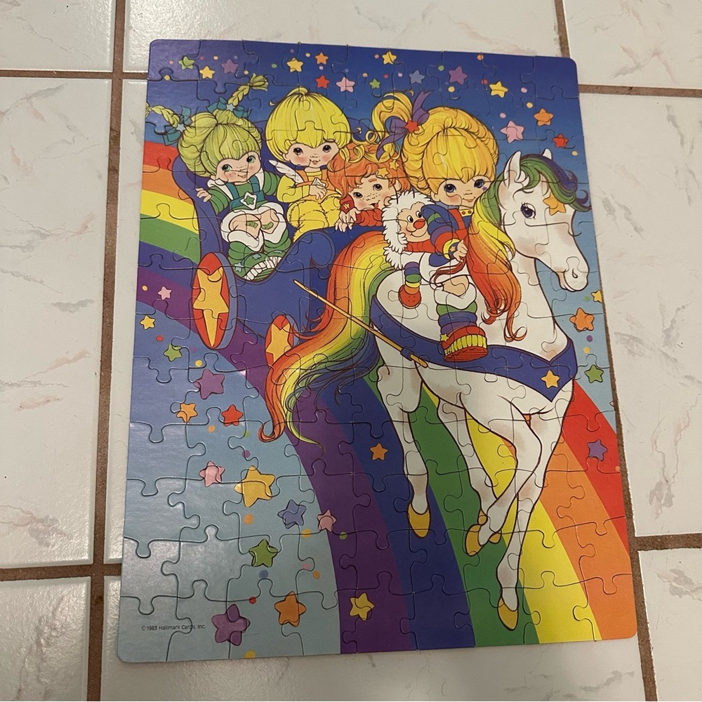 Vintage 1983 Rainbow Brite Colorful 100 piece Jigsaw Puzzle by Hallmark VGUVC